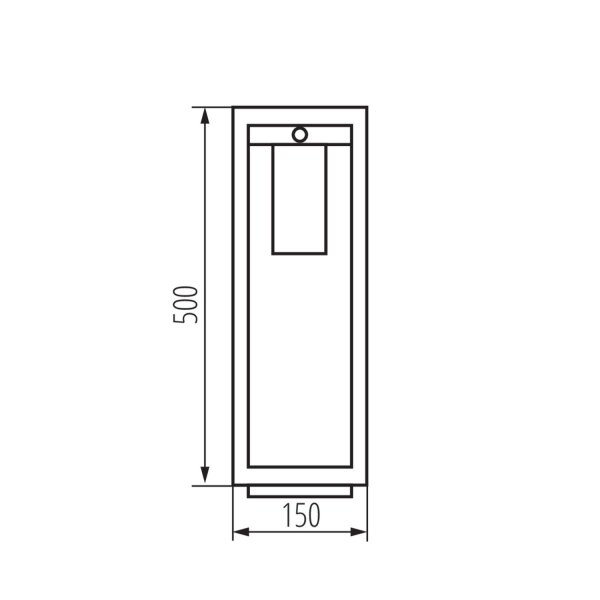 Außenlampe mit Bewegungsmelder 50 cm IP44 Garten Weg