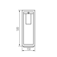 Außenlampe mit Bewegungsmelder 50 cm IP44 Garten Weg