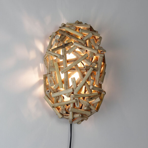 Treibholz Lampe Wand dekorativ BANG KRUAI