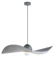 H&auml;ngelampe E27 Silber Grau Modern Esstisch MUNYA