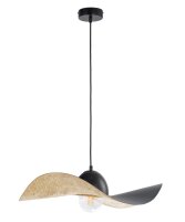 H&auml;ngelampe E27 Schwarz Gold Modern Wohnzimmer