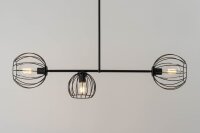Deckenlampe Schwarz Metall E27 Retro Design RASHA