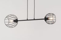 Hängelampe E27 Schwarz Metall Esstisch Retro Design