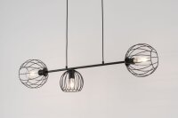 Hängelampe E27 Schwarz Metall Retro Design Esstisch