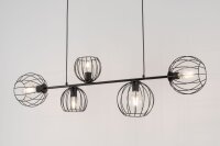 Pendelleuchte E27 Schwarz Metall Retro Design