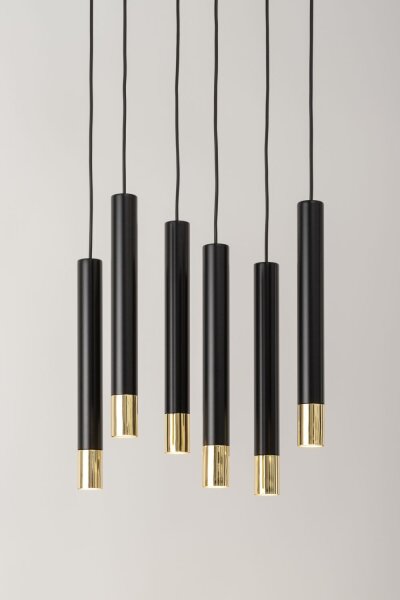 Hängeleuchte Schwarz Gold Modern Metall Esszimmer