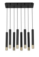 Pendelleuchte Schwarz Gold gro&szlig; Modern Metall THEANO