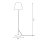 Elegante Stehlampe KAJA Modern 154 cm Wohnzimmer