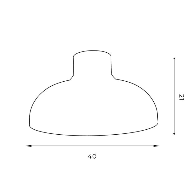 Deckenleuchte Wohnzimmer rund 40 cm Metall Schirm