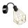 Wandlampe Retro Metall in Gold Schwarz E27 ARIYAN