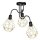 Deckenlampe Gold Schwarz E27 Metall Draht Schirm