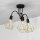 Deckenlampe Gold Schwarz E27 Metall Draht Schirm