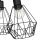Deckenlampe Draht Schirm Schwarz Retro Design E27