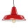 Hängeleuchte Rot Metall Vintage Mid Century Design