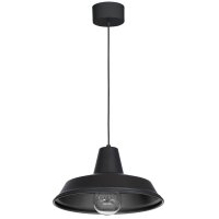Pendelleuchte mit Schirm Schwarz Metall Esstisch K&uuml;che