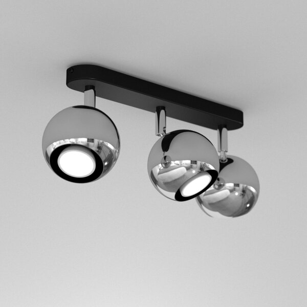 Spot Strahler Decke 3-flammig GU10 Retro Design