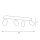 Spot Lampe Decke Weiß Metall GU10 66 cm WIOMA