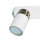 Spot Strahler Decke Weiß Gold 3x GU10 Metall EVIE