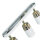 Spot Strahler Decke Weiß Gold 3x GU10 Metall EVIE