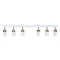 Strahler Weiß Gold 90 cm 6-flammig GU10 Metall