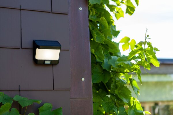 Solarlampe Wand LED Bewegungsmelder IP54 Eingang Garten