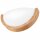 Wandleuchte Glas Holz E27 Natur Modern blendarm Flur