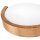 Wandleuchte Glas Holz E27 Natur Modern blendarm Flur