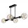 Deckenlampe Wohnzimmer Metall Schwarz für 8x E27