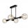 Deckenlampe Wohnzimmer Metall Schwarz für 8x E27