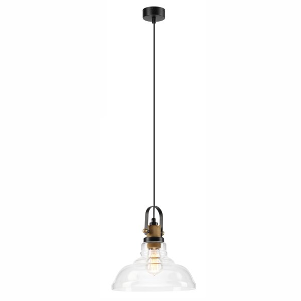Pendelleuchte Industrial Vintage Glas Schirm E27