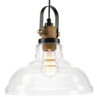Pendelleuchte Industrial Vintage Glas Schirm E27