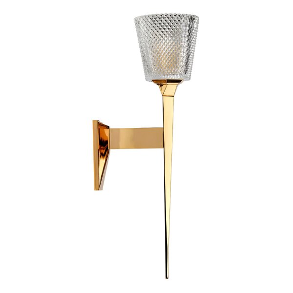 LED Badezimmerleuchte Messing in Gold IP44 rostfrei PIA