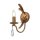 Wandlampe CAMELOT 10 Gold Kristall B:10cm Lampe