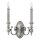 Wandleuchter CANDELA 16 in Nickel 2-flmg Lampe