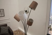 Wohnzimmer Stehlampe Modern Weiß Braun Beige LEVELS