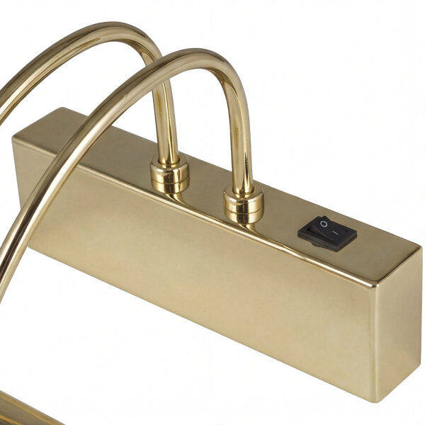 Verstellbare Bilderlampe LED Bronze 68 cm mit Schalter