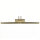 Verstellbare Bilderlampe LED Bronze 68 cm mit Schalter