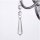 Wandleuchte Chrom 2x E14 B:36 cm Stoff Glas Zugschalter