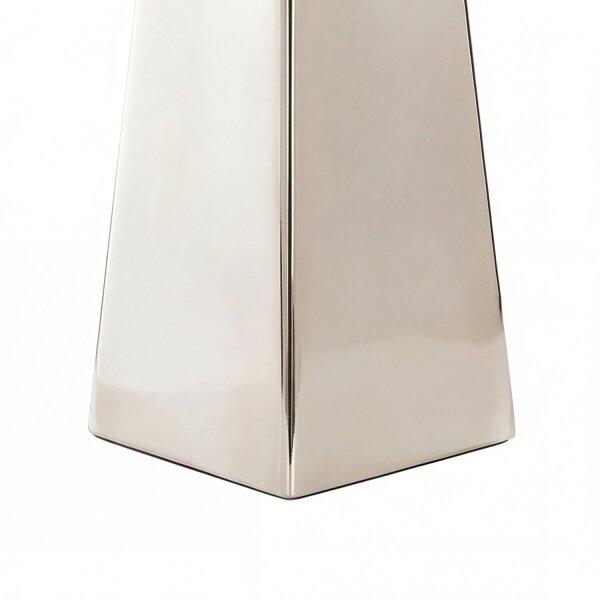 Design Bodenlampe Metall Stoff in Nickel Dunkelgrau