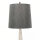 Design Bodenlampe Metall Stoff in Nickel Dunkelgrau