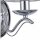Wandlampe Chrom B:37 cm E14 Zugschalter Stoff blendarm