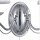 Wandlampe Chrom B:37 cm E14 Zugschalter Stoff blendarm