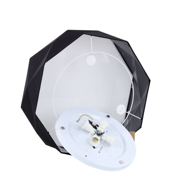 Deckenlampe Schwarz Wohnzimmer Zeitlos 4-flammig