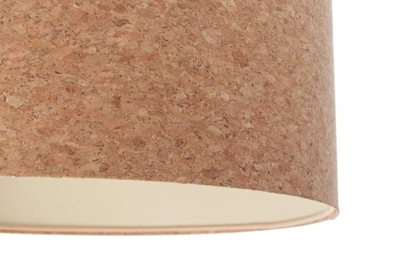 Hängelampe Natur Weiß E27 Ø 40 cm Kork Wohnzimmer