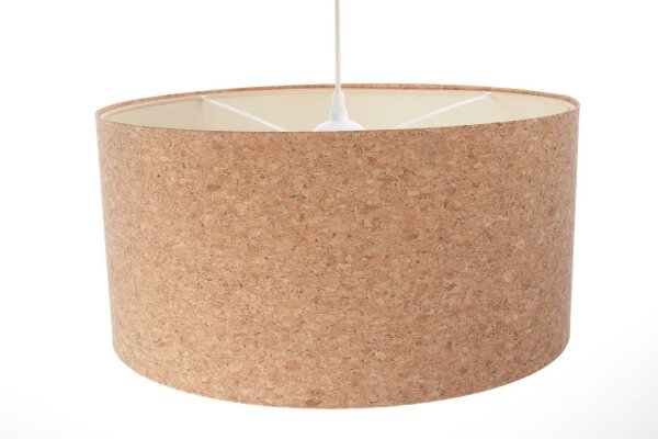 Hängelampe Wohnzimmer Natur E27 Ø 50 cm Kork Modern