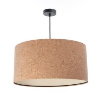 Pendelleuchte Kork &Oslash; 30 cm E27 Natur Schwarz...