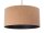 Pendelleuchte Esszimmer E27 Ø 60 cm Natur Schwarz Kork