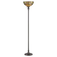 Stehleuchte FARFALLA 6 Bronze 178cm Tiffany Lampe