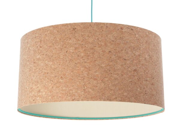 Hängelampe rund Ø 40 cm Kork Modern E27 Boho Style