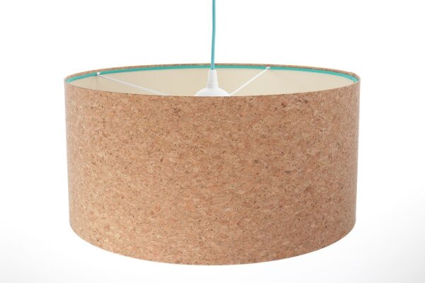 Hängeleuchte Wohnzimmer E27 Ø 60 cm Kork Modern
